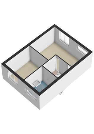 Plattegrond - Slakkenstraat 34, 6431 NJ Hoensbroek - Slakkenstraat 34 Hoensbroek - 1e Verdieping 3D.jpg